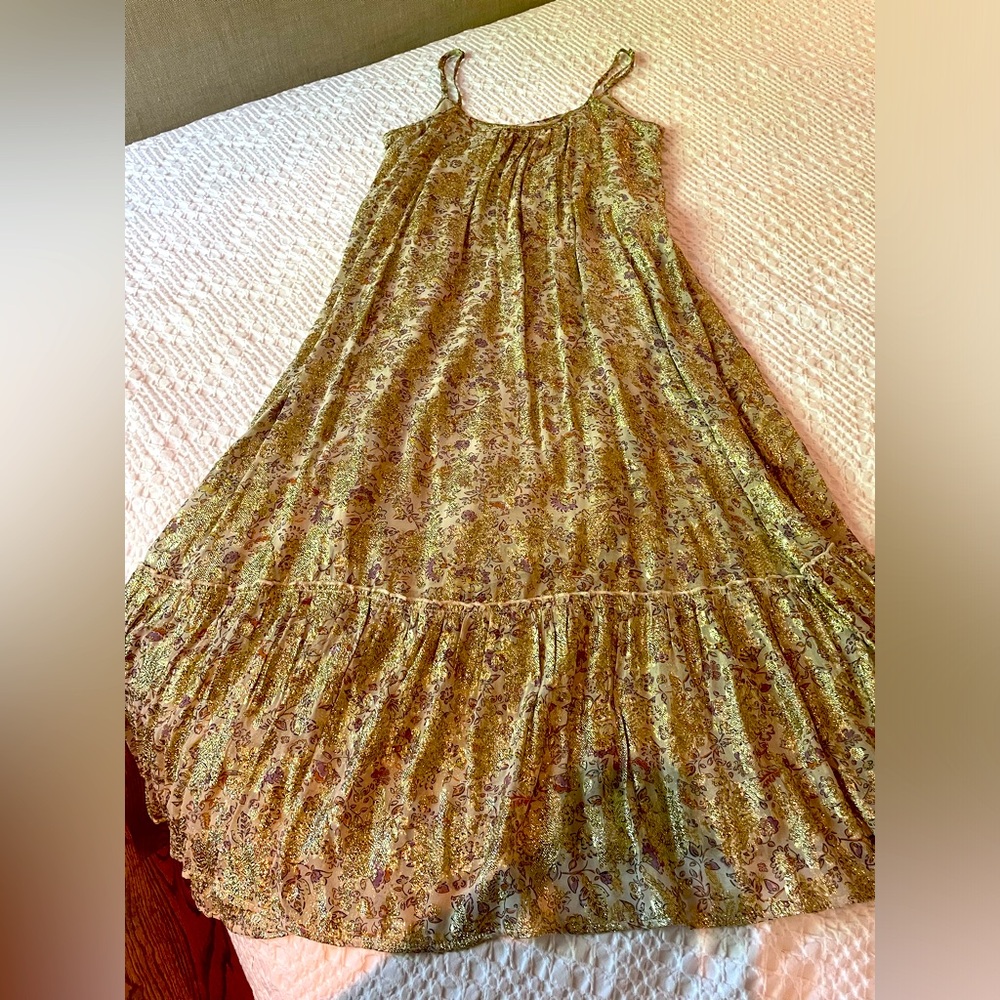 Mango flowy maxi dress